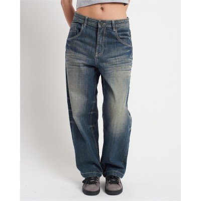 дънки,дамски,дънки,the,ragged,priest,women's,bleacher,biggie,jean,wide,leg,jeans,blue