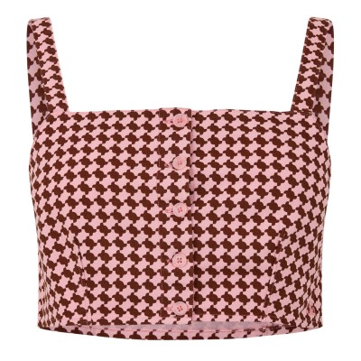 къса,блуза,дамски,топове,levis,levis,nadia,crop,top,houndstooth,geo,hstoo,gchr,maho