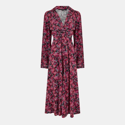 дамска,рокля,дамски,поли,и,рокли,french,connection,women,s,jennifer,midi,a,line,dress,black,pink,mti