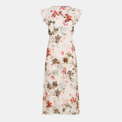 рокля,дамски,поли,и,рокли,french,connection,women's,candice,midi,a,line,dress,crm,scarlet,red