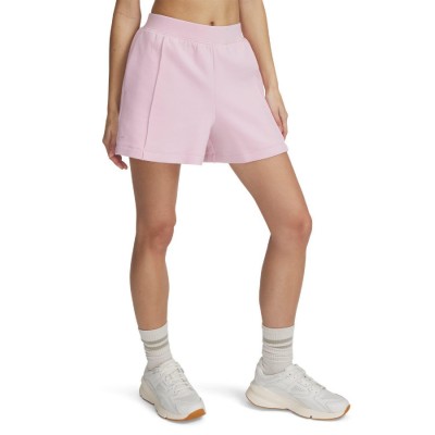 поларена,блуза,дамски,къси,панталони,under,armour,unstoppable,fleece,4in,shorts,pink