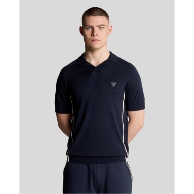 блуза,с,яка,lyle,and,scott,seam,tipped,knitted,polo,shirt,blue