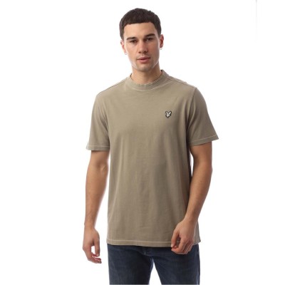 тениска,lyle,and,scott,natural,dye,crewneck,t,shirt,beige