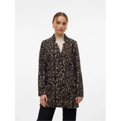 яке,дамски,жилетки,vero,moda,brushed,katrine,leopard,print,jacket,brown