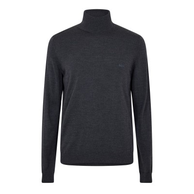 пуловер,мъжки,пуловери,boss,men's,baldebert,e,turtle,neck,jumper,medium,grey