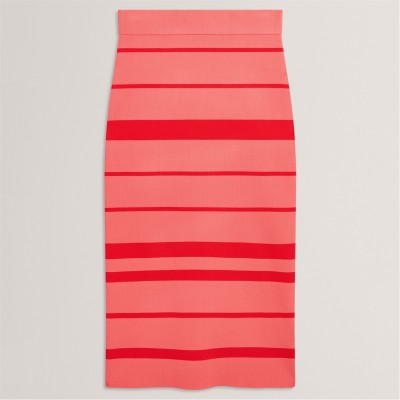 дамски,плетени,дрехи,ted,baker,ted,knit,co,ord,skt,ld63,coral,stripe