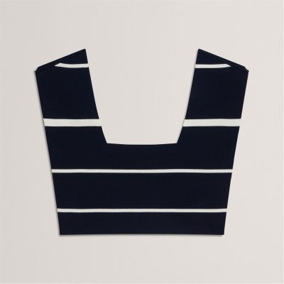 дамски,плетени,дрехи,дамски,топове,ted,baker,ted,knit,co,ord,top,navy,stripe
