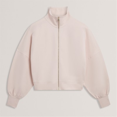 блуза,дамски,плетени,дрехи,дамски,облекла,размер,ted,baker,ted,baker,zip,thru,sweatshirt,pink