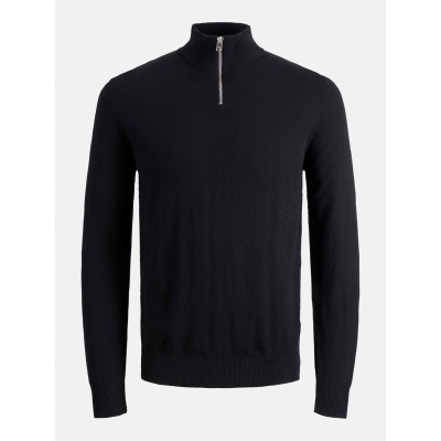 мъжки,пуловери,jack,and,jones,knit,half,zip,sn62,black