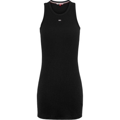 рокля,дамски,поли,и,рокли,tommy,jeans,ribbed,mini,dress,black