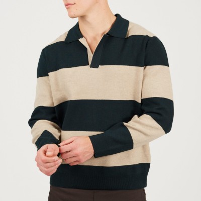 пуловер,мъжки,пуловери,brave,soul,mens,knitted,v,neck,striped,jumper,bottle,green