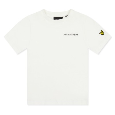 тениска,детски,3/4,панталони,детски,тениски,lyle,and,scott,lyle,script,tee,in99,white