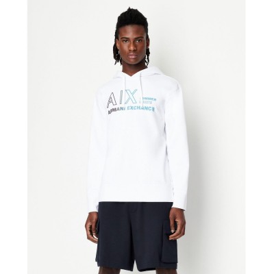суичър,мъжки,горнища,с,качулка,мъжки,ежедневни,облекла,armani,exchange,pullover,hoodie,white