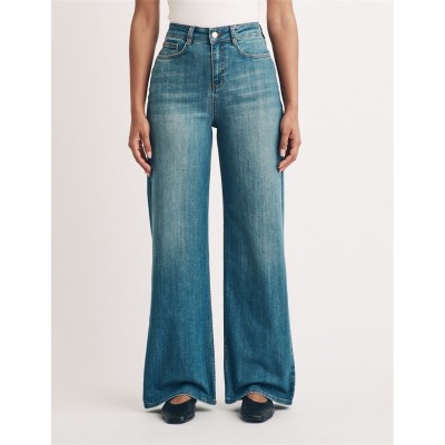 дънки,дамски,дънки,nobodys,child,nc,wide,leg,jeans,ld99,blue