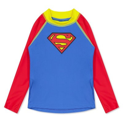 детски,3/4,панталони,детски,тениски,zoggs,superman,long,sleeve,infants,blue