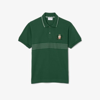блуза,с,яка,мъжки,тениски,lacoste,classic,fit,l,12,12,embroidered,shield,polo,shirt,green