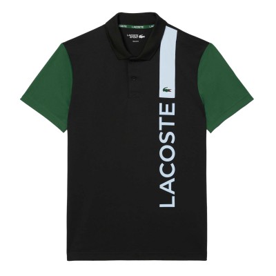 блуза,с,яка,мъжки,тениски,lacoste,ultra,dry,print,branding,tennis,polo,shirt,black