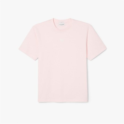 тениска,мъжки,тениски,lacoste,signature,print,cotton,t,shirt,pink