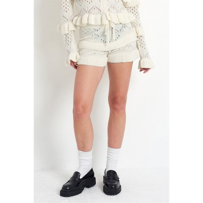 къси,панталони,дамски,плетени,дрехи,the,ragged,priest,women's,gentle,knitted,shorts,cream