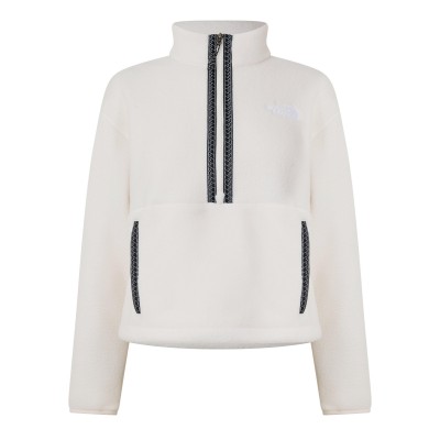 дамски,полари,the,north,face,womens,fleeski,1,4,zip,pull,over,white,dune
