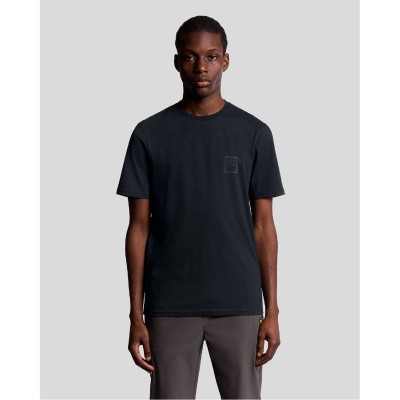 тениска,lyle,and,scott,rubberised,logo,graphic,t,shirt,blue