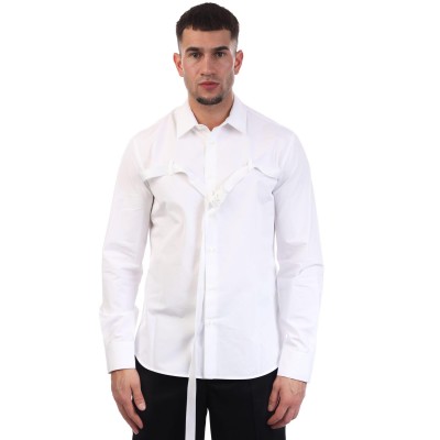 off,white,buckle,up,shirt,white