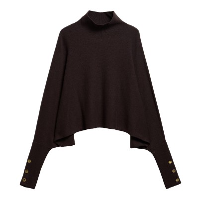 дамски,пуловер,barbour,international,women,s,lilah,wool,funnel,neck,oversized,fit,jumper,truffle