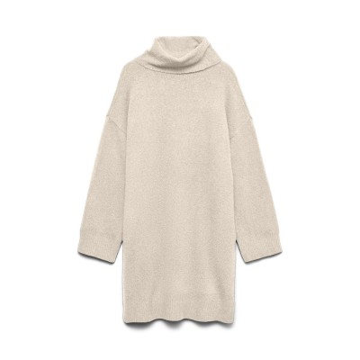 рокля,дамски,поли,и,рокли,vero,moda,aquarius,roll,neck,jumper,dress,natural