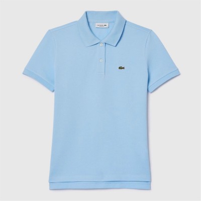 блуза,с,яка,дамски,ризи,lacoste,regular,fit,petit,polo,shirt,blue