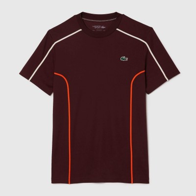 тениска,мъжки,тениски,lacoste,ultra,dry,tennis,t,shirt,brown