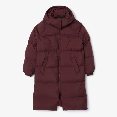 яке,дамски,якета,и,палта,lacoste,long,oversized,down,jacket,brown