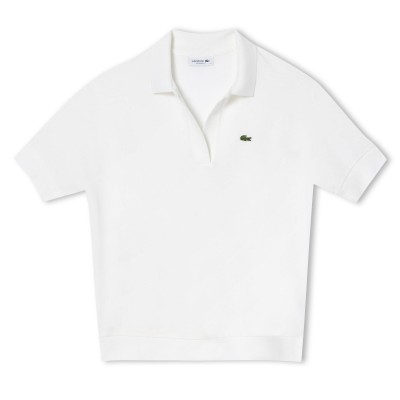 блуза,с,яка,lacoste,loose,fit,polo,shirt,white