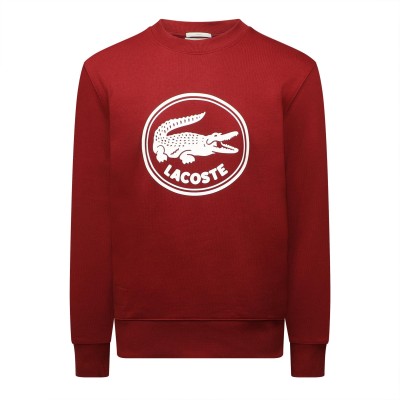 блуза,мъжки,горнища,с,качулка,мъжки,ежедневни,облекла,lacoste,crewneck,sweatshirt,red