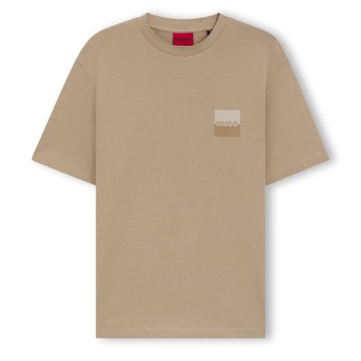 тениска,мъжки,тениски,hugo,dusplito,split,logo,t,shirt,beige