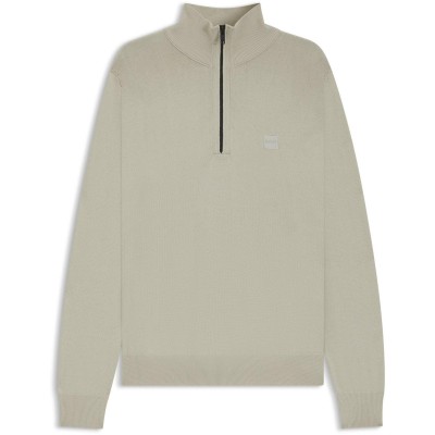 boss,men,s,kanobix,boss,orange,1,4,zip,cotton,cashmere,knitted,top,light,beige,271