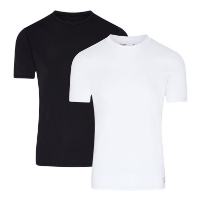 тениска,мъжки,блузи,с,яка,мъжки,тениски,мъжки,потници,reebok,mens,2,pack,t,shirts,clancy,black,white