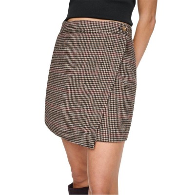 пола,dkny,asym,wrap,skirt,claret,check