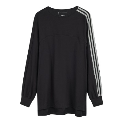 тениска,мъжки,тениски,y3,3,stripes,long,sleeve,t,shirt,black