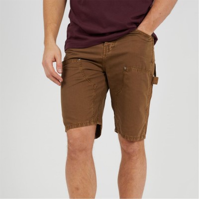 анцуг,мъжки,къси,панталони,мъжки,долнища,размер+,brave,soul,men's,loose,fit,carpenter,woven,tracksuit,shorts,brown