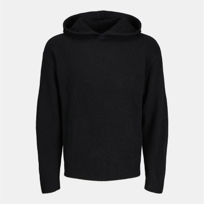 суичър,облекла,на,разпродажба,мъжки,блузи,jack,and,jones,ollie,knitted,hoodie,black