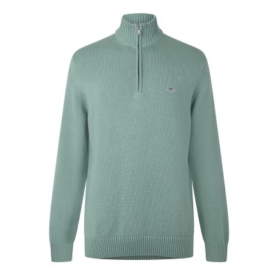 gant,casual,cotton,half,zip,mint,308