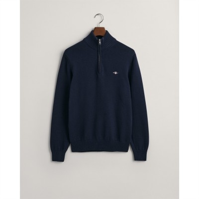 мъжки,пуловери,gant,casual,cotton,halfzip,cream,s,navy,433