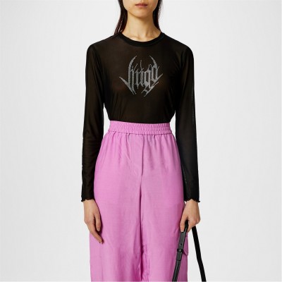 дамски,топове,hugo,mesh,top,black,001