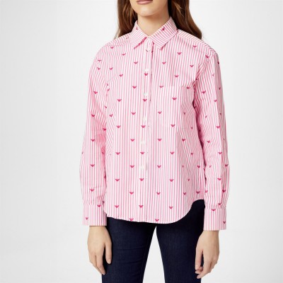 дамски,ризи,emporio,armani,striped,eagle,logo,shirt,stripe,f306