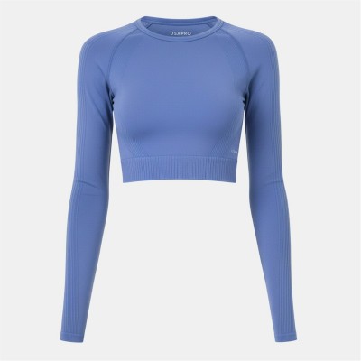 къса,блуза,дамски,топове,дамски,горнища,за,тренировка,дамски,горнища,размер+,дамски,облекла,размер,дамско,фитнес,облекло,дамски,облекла,за,бягане,usa,pro,l