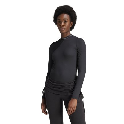 дамски,топове,adidas,by,stella,mccartney,women's,logo,rib,long,sleeve,performance,gym,top,black