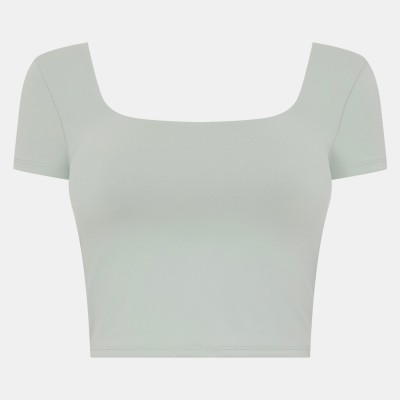 дамски,топове,lululemon,women,s,wunderu,short,sleeve,performance,gym,top,fog,green