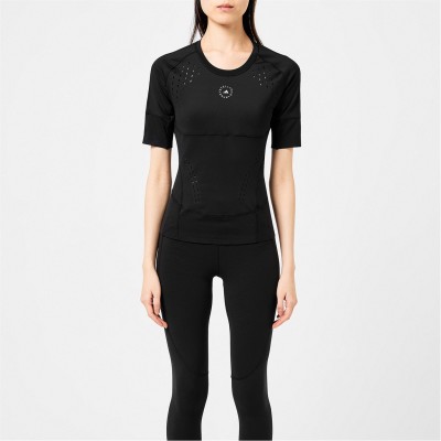 дамски,топове,всички,фитнес,облекла,adidas,by,stella,mccartney,women's,true,purpose,short,sleeve,performance,gym,top,black