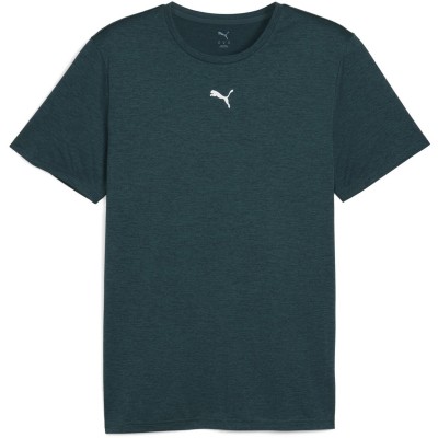 фланелка,с,къс,ръкав,лека,атлетика,мъжко,фитнес,облекло,puma,men's,heather,cat,short,sleeve,performance,gym,top,green,heather