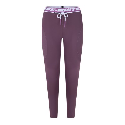 дамски,чорапогащи,и,клинове,дамски,чорапи,off,white,athletic,band,leggings,violet